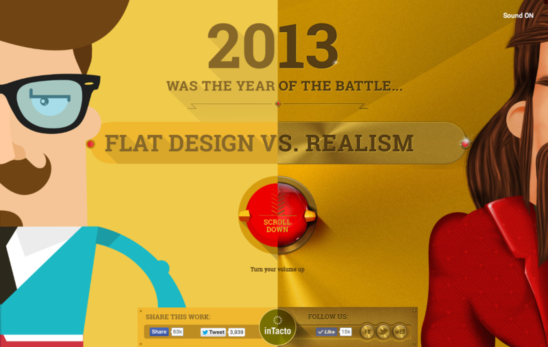 Intacto 2013 FLAT DESIGN vs REALISM